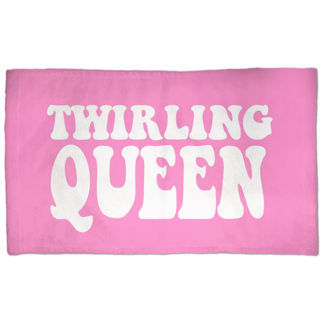Twirling Queen Hand Towel - Pink