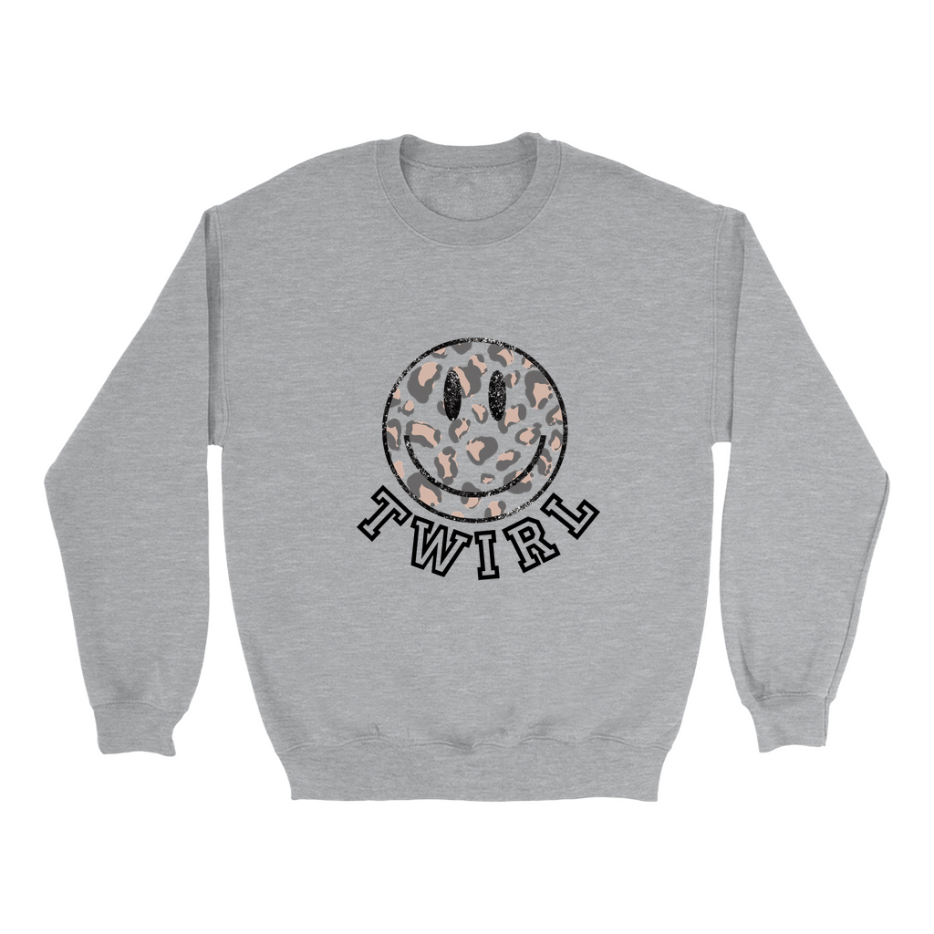 Smiley Twirl Crewneck Sweatshirt - Adult