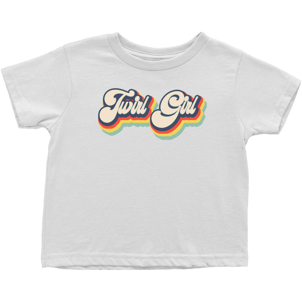 Retro Twirl Girl T-Shirt - Toddler