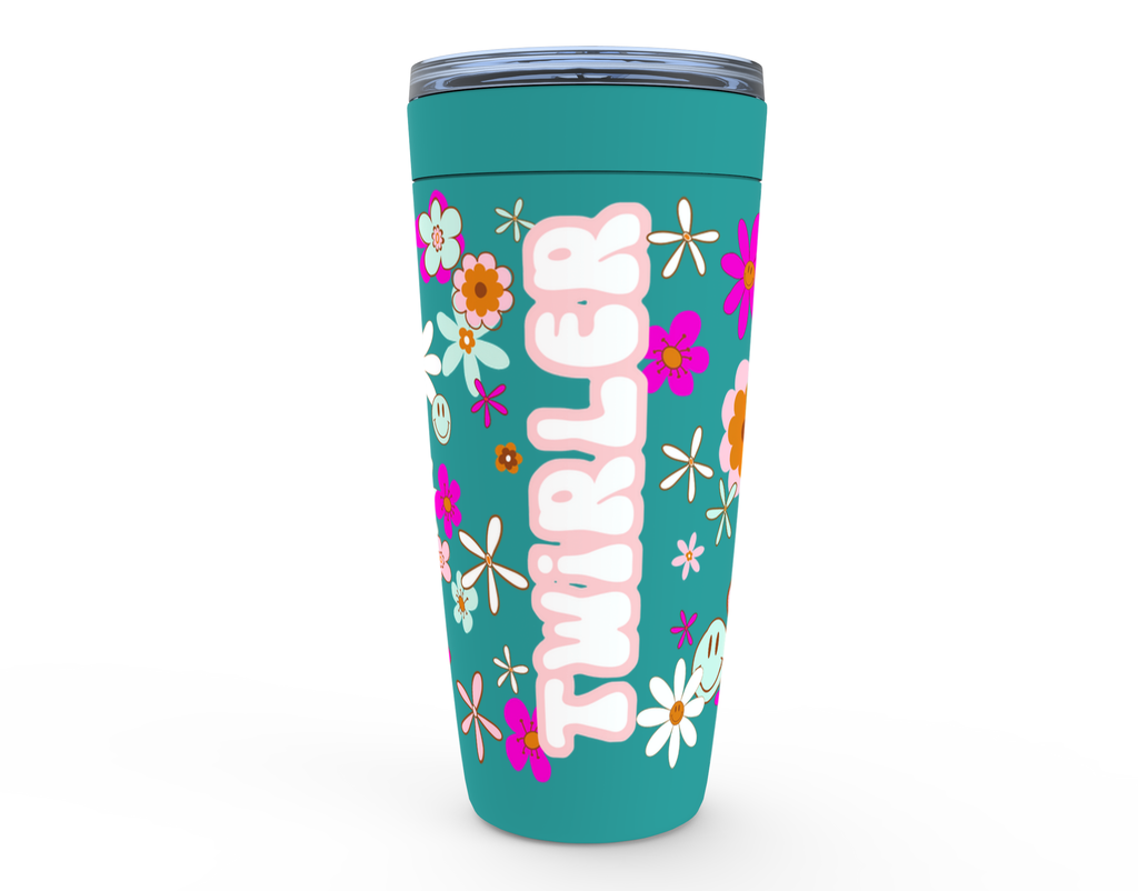 Hippie Twirler Tumbler - Teal