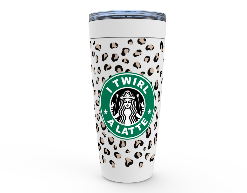 I Twirl A Latte Tumbler - White
