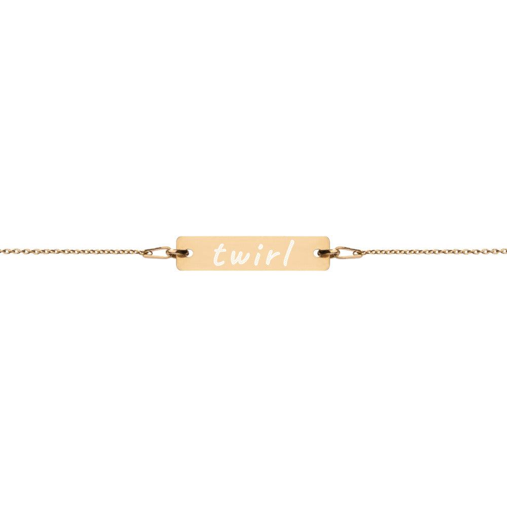"Twirl" Engraved Bracelet - LIMITED EDITON