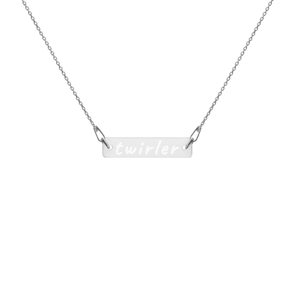 "Twirler" Engraved Necklace - LIMITED EDITION