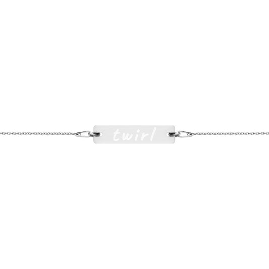 "Twirl" Engraved Bracelet - LIMITED EDITON