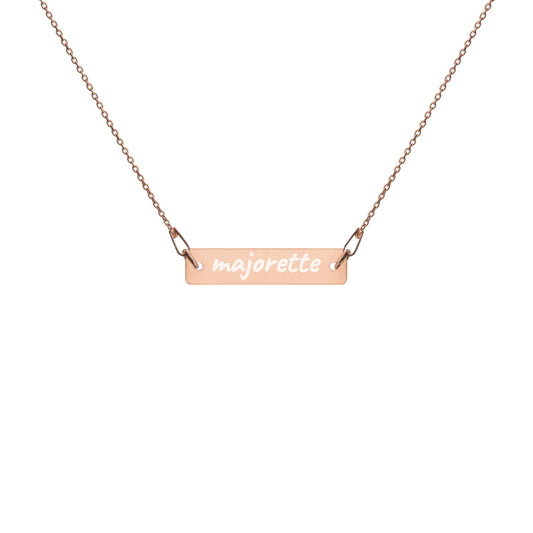 "Majorette" Engraved Necklace - LIMITED EDITION