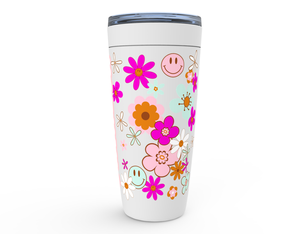 Hippie Twirler Tumbler - White