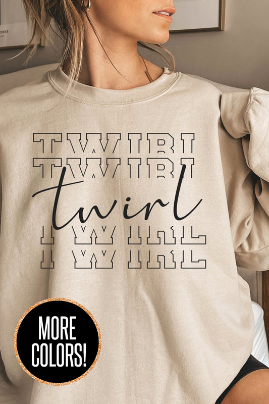 Twirl Twirl Twirl Crewneck Sweatshirt - Adult